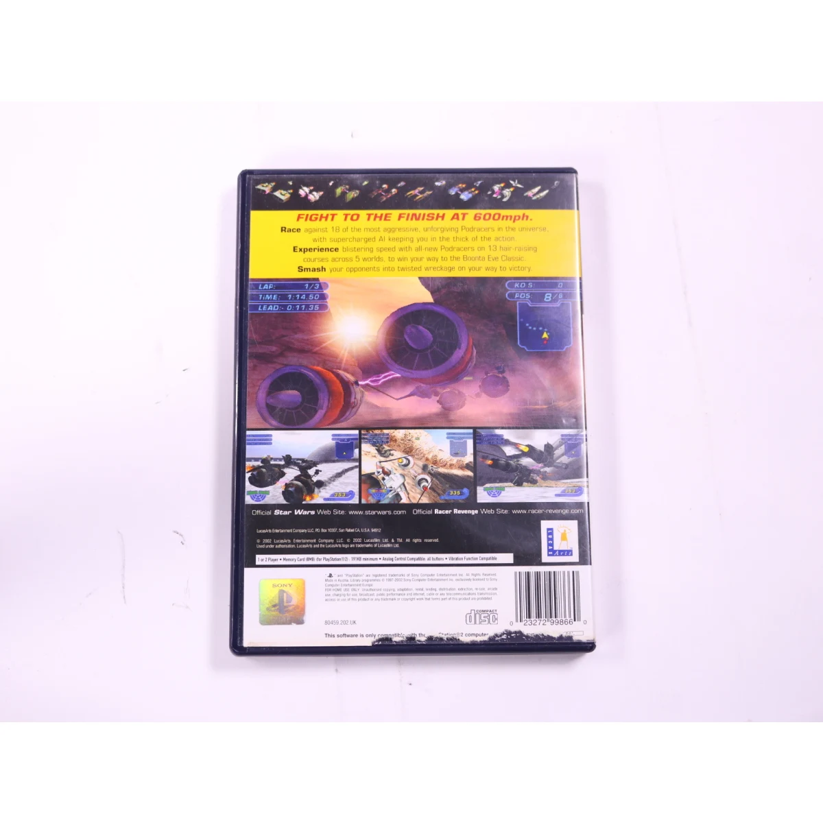 PlayStation 2 - Star Wars Racer Revenge - productfoto 2