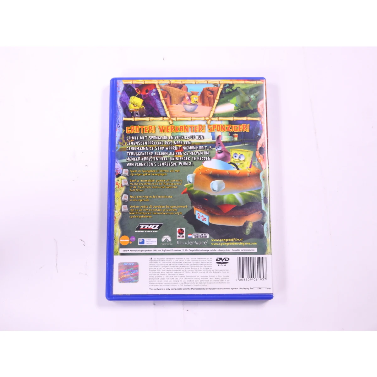 PlayStation 2 - SpongeBob SquarePants: The Movie - productfoto 2