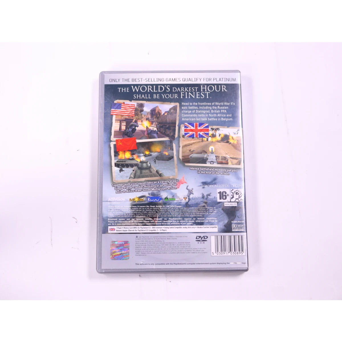 PlayStation 2 - Call of Duty: Finest Hour [Platinum Hits] - productfoto 2