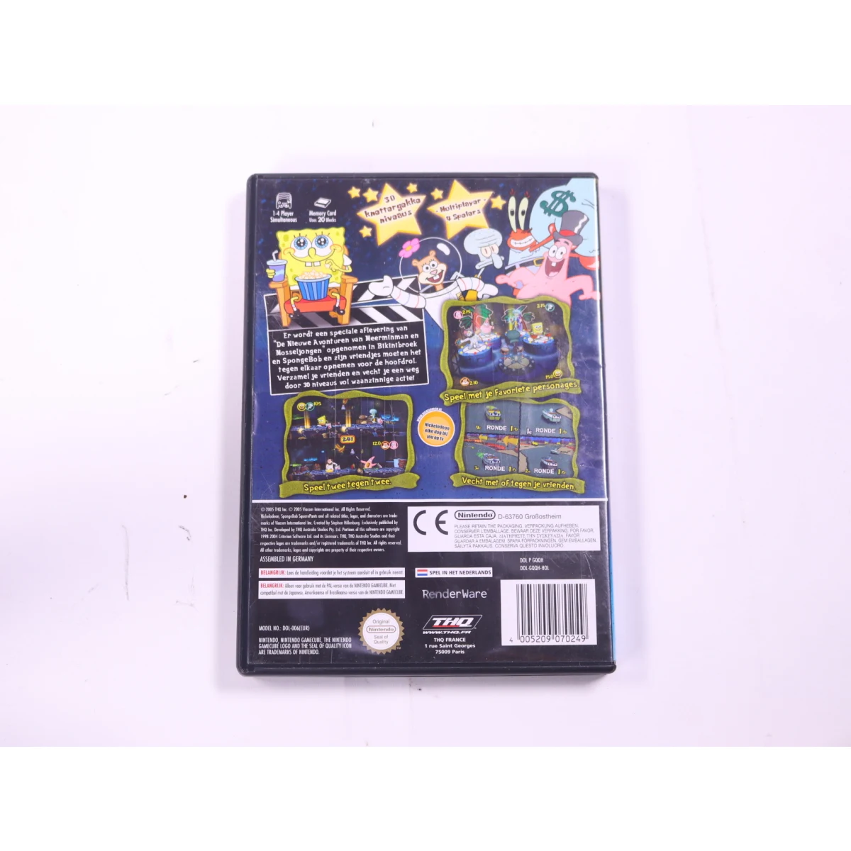 GameCube - SpongeBob SquarePants: Lights, Camera, Pants! - productfoto 2