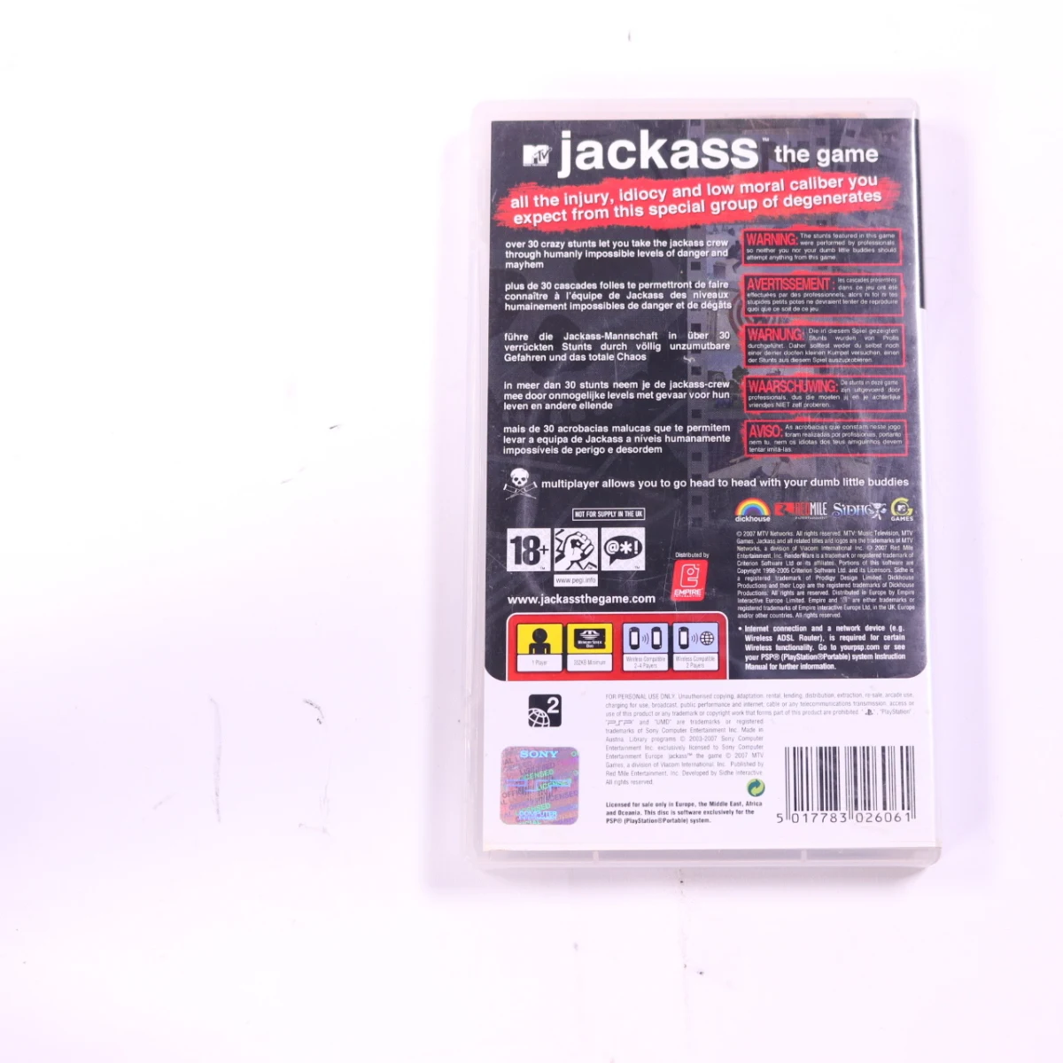 PSP - Jackass: The Game - productfoto 2