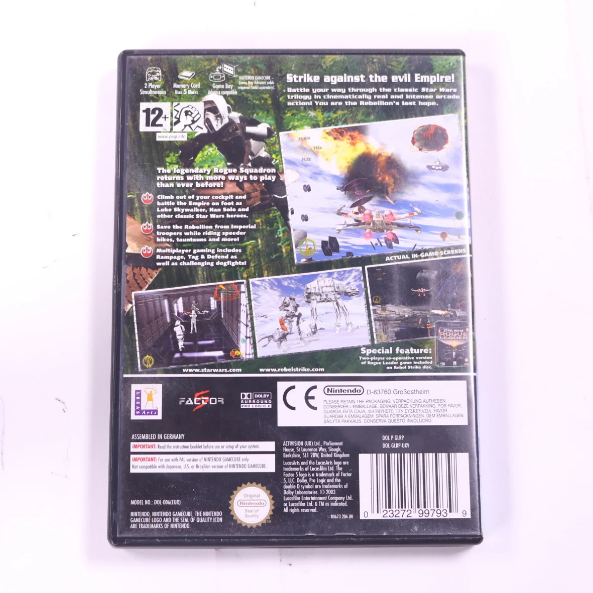 GameCube - Star Wars Rogue Squadron III: Rebel Strike - productfoto 2