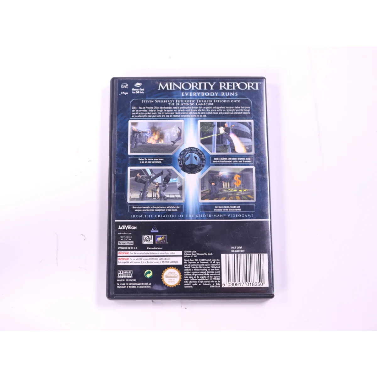 GameCube - Minority Report: Everybody Runs - productfoto 2