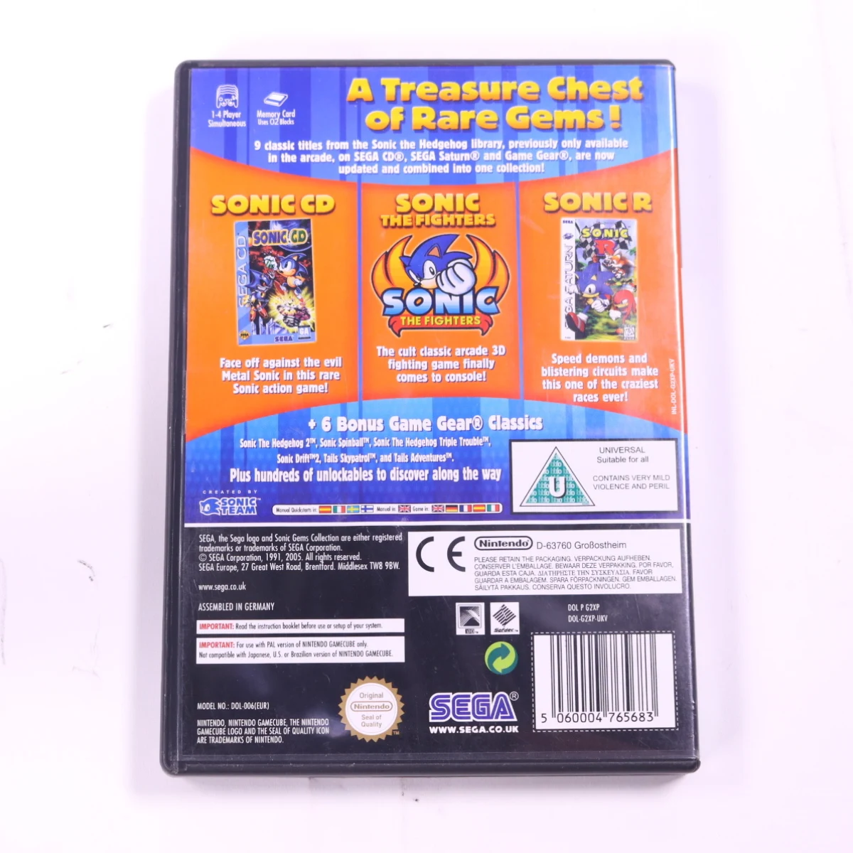 GameCube - Sonic Gems Collection - productfoto 2