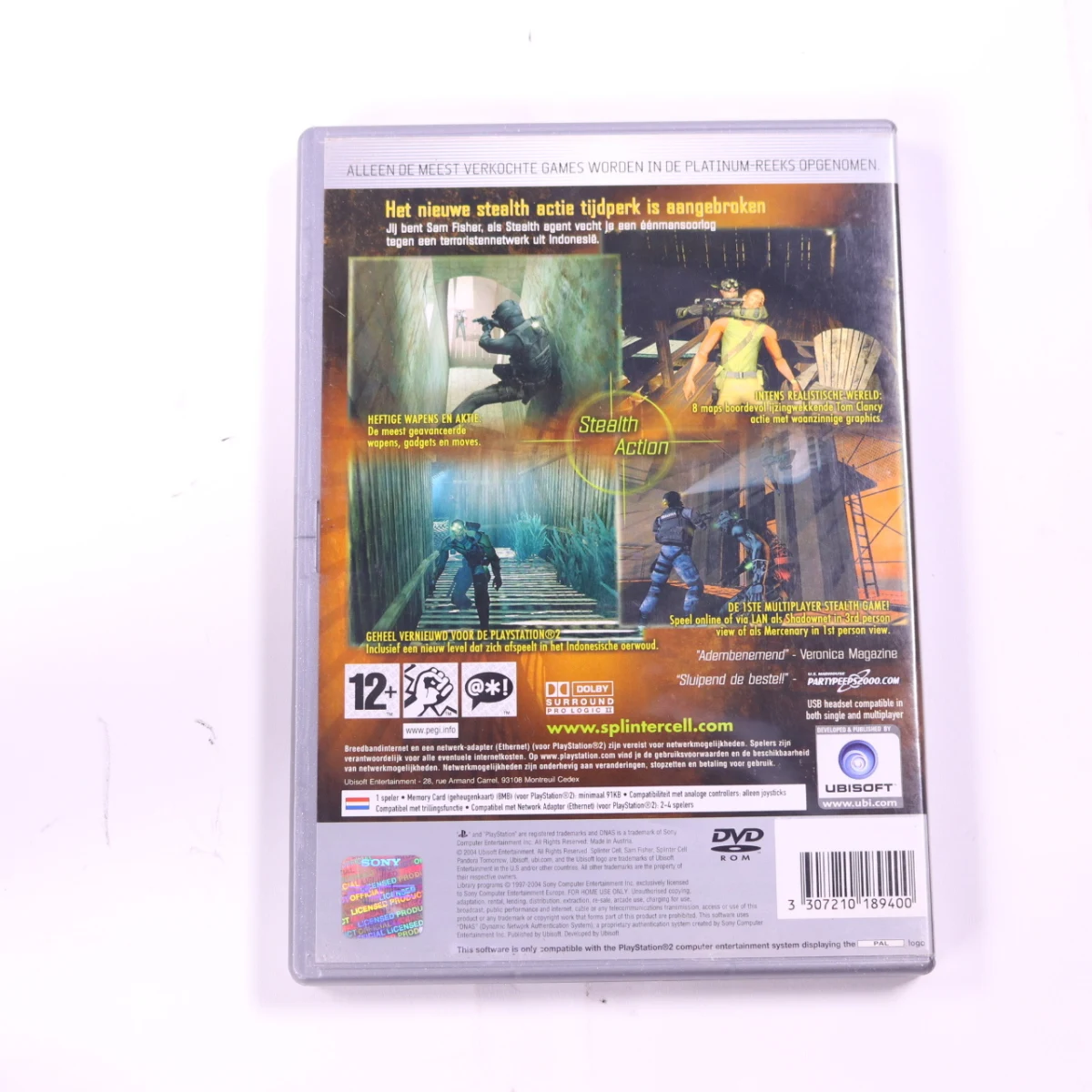 PlayStation 2 - Tom Clancy's Splinter Cell: Pandora Tomorrow [Platinum Hits] - productfoto 2