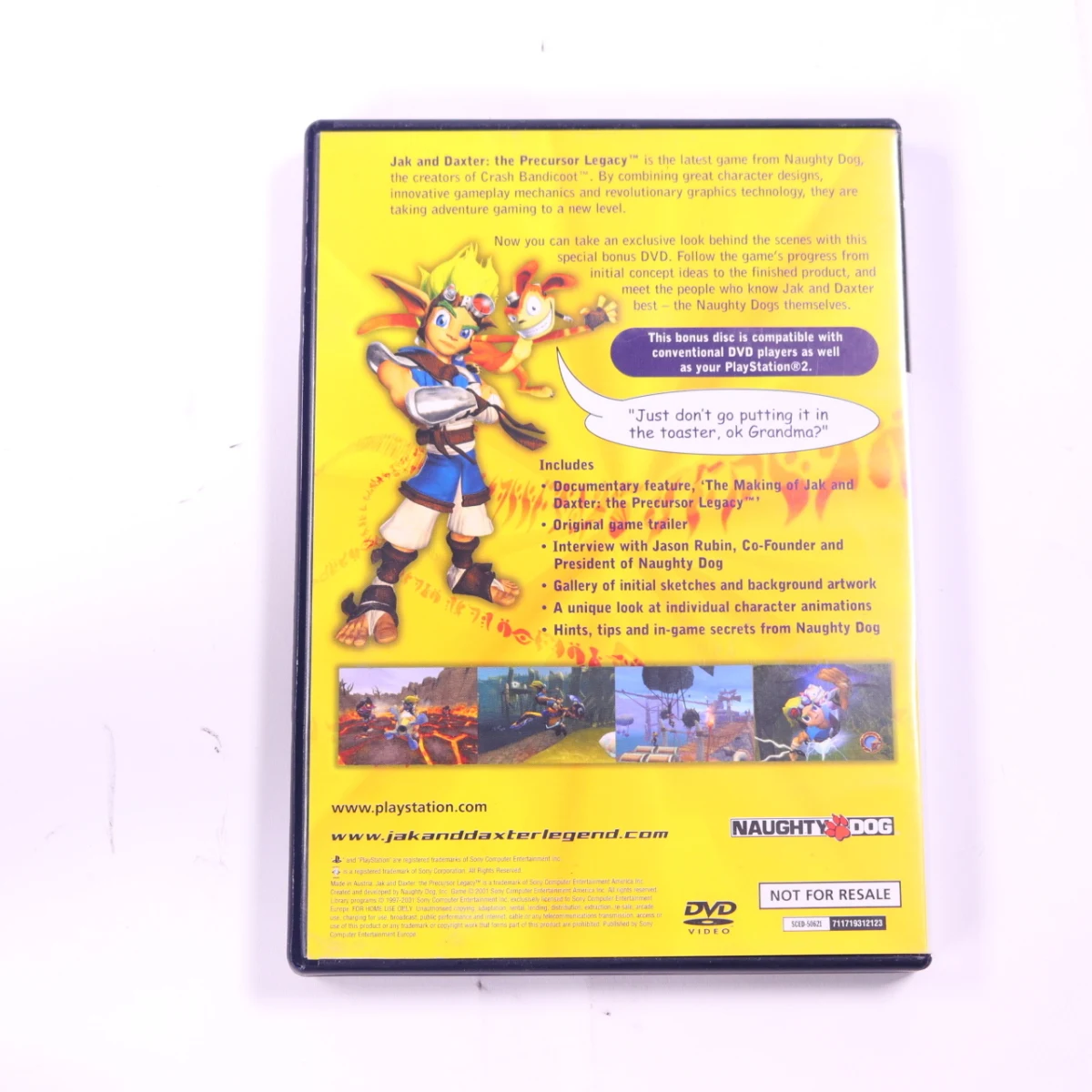 PlayStation 2 - Jak And Daxter: The Precursor Legacy DVD - productfoto 2