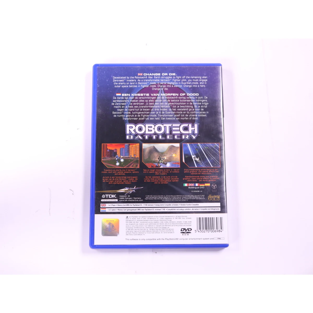 PlayStation 2 - Robotech: Battlecry - productfoto 2