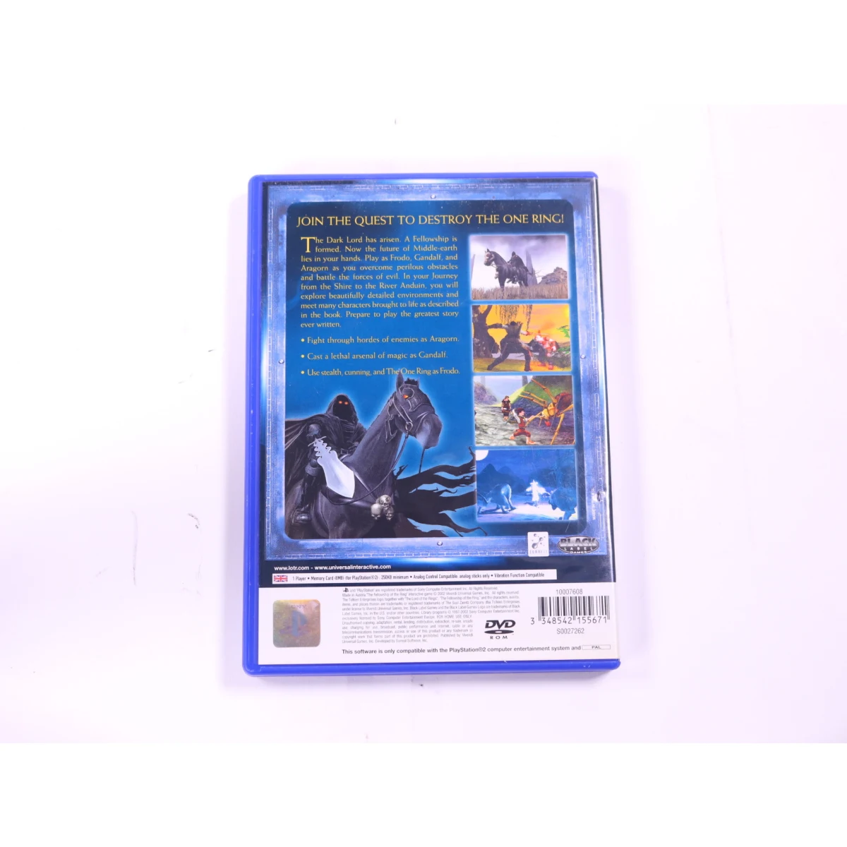 PlayStation 2 - The Lord of the Rings: The Fellowship of the Ring - productfoto 2