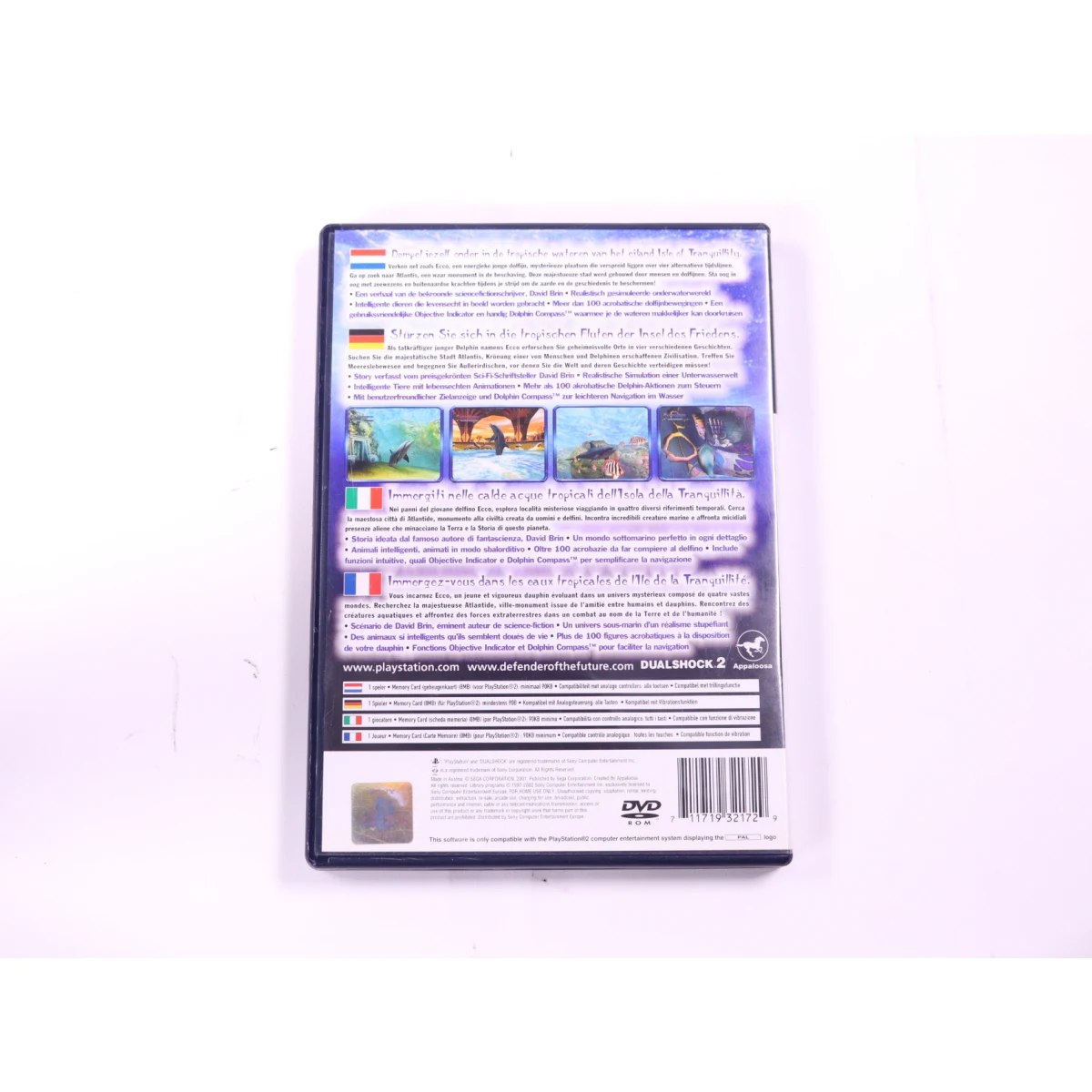 PlayStation 2 - Ecco the Dolphin: Defender of the Future - productfoto 2
