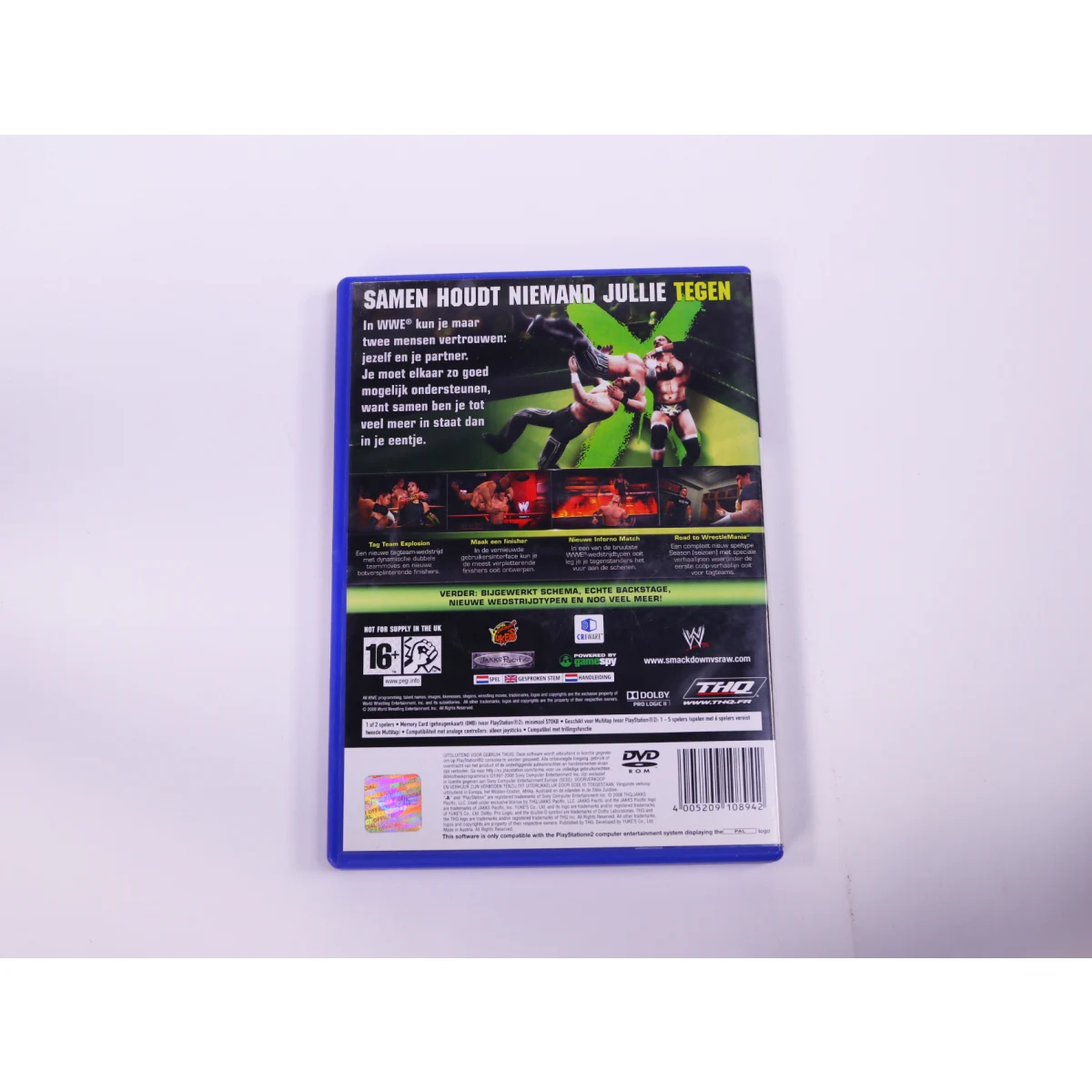 PlayStation 2 - WWE SmackDown vs. Raw 2009 - productfoto 3