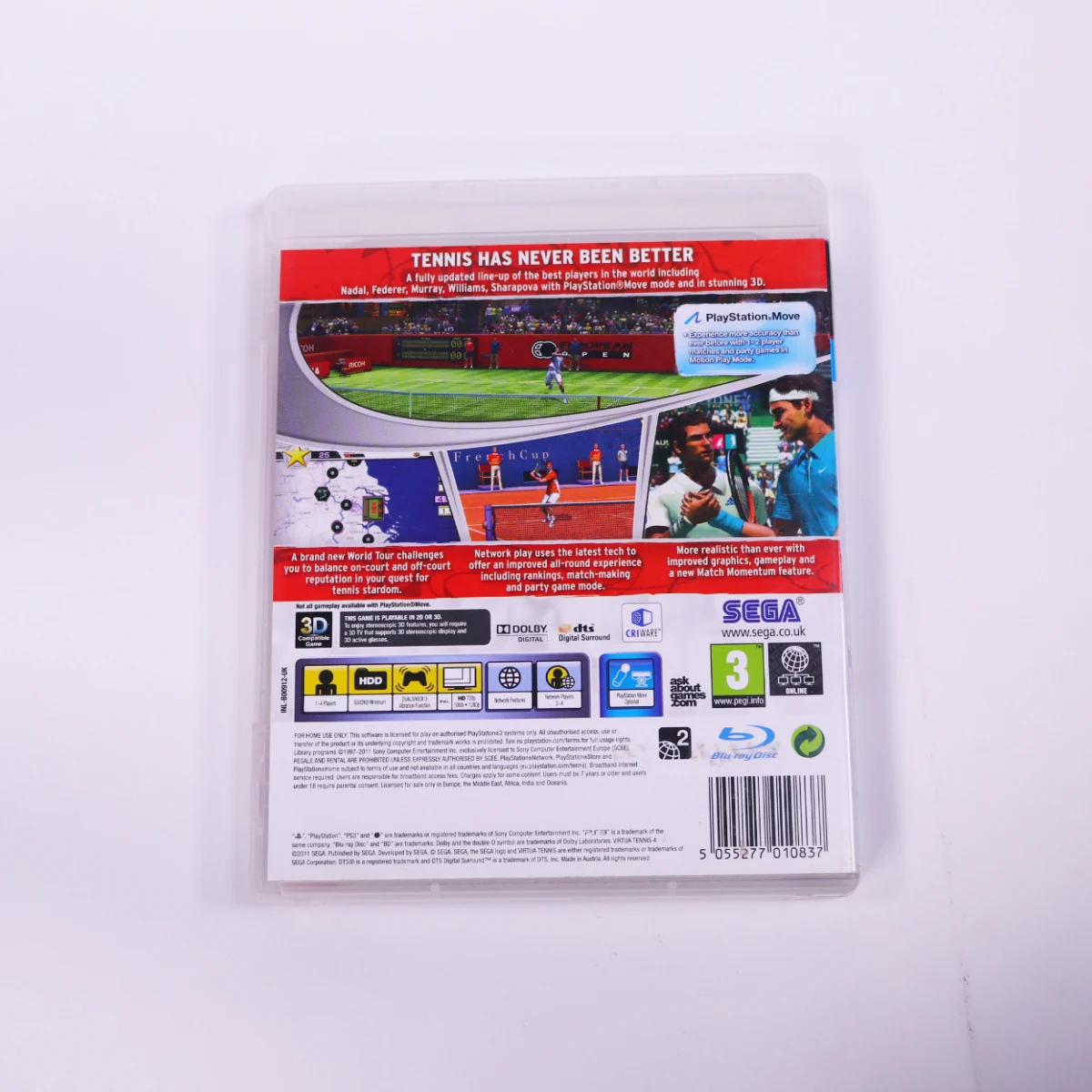 PlayStation 3 - Virtua Tennis 4 - productfoto 2