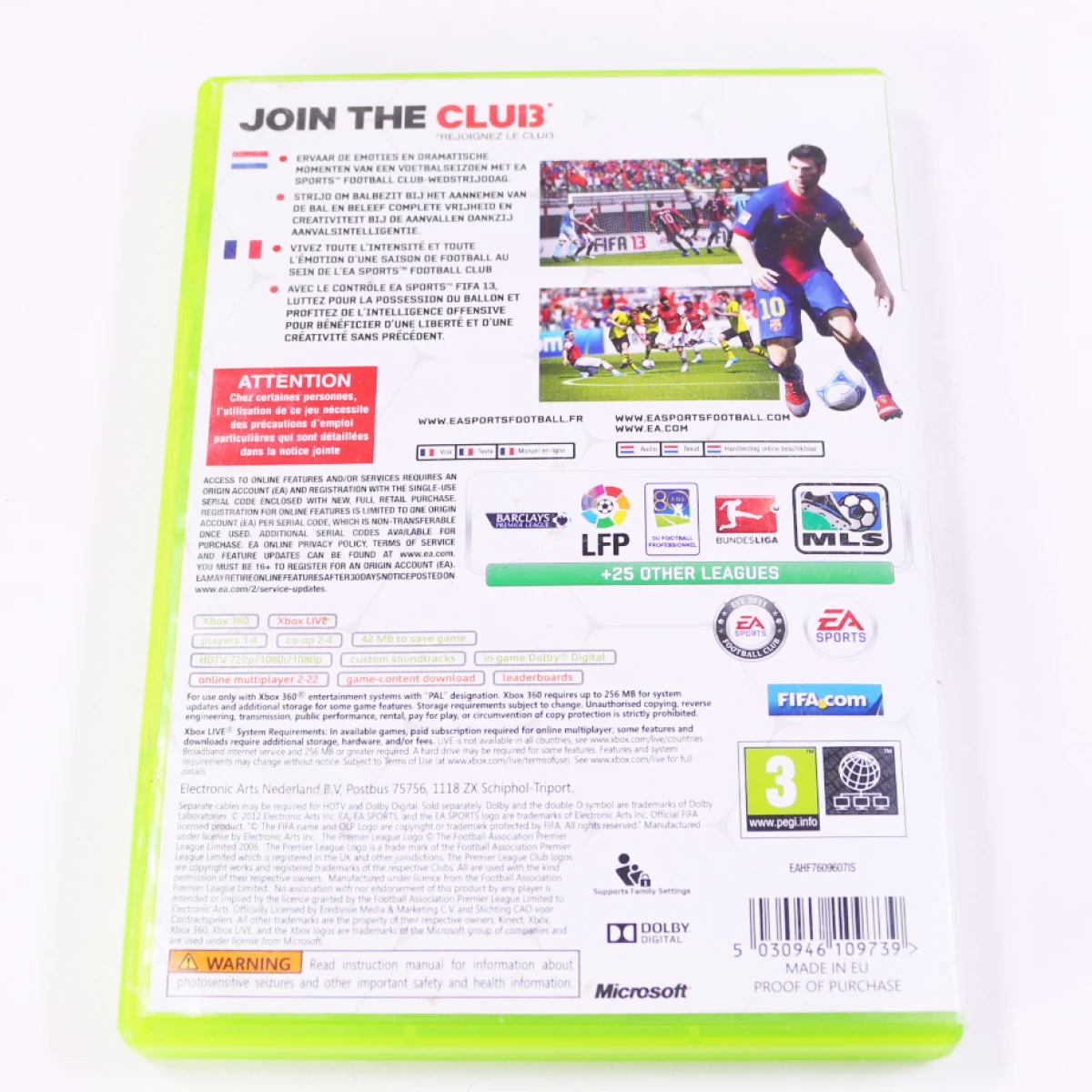 Xbox 360 - FIFA 13 (No manual) - productfoto 3