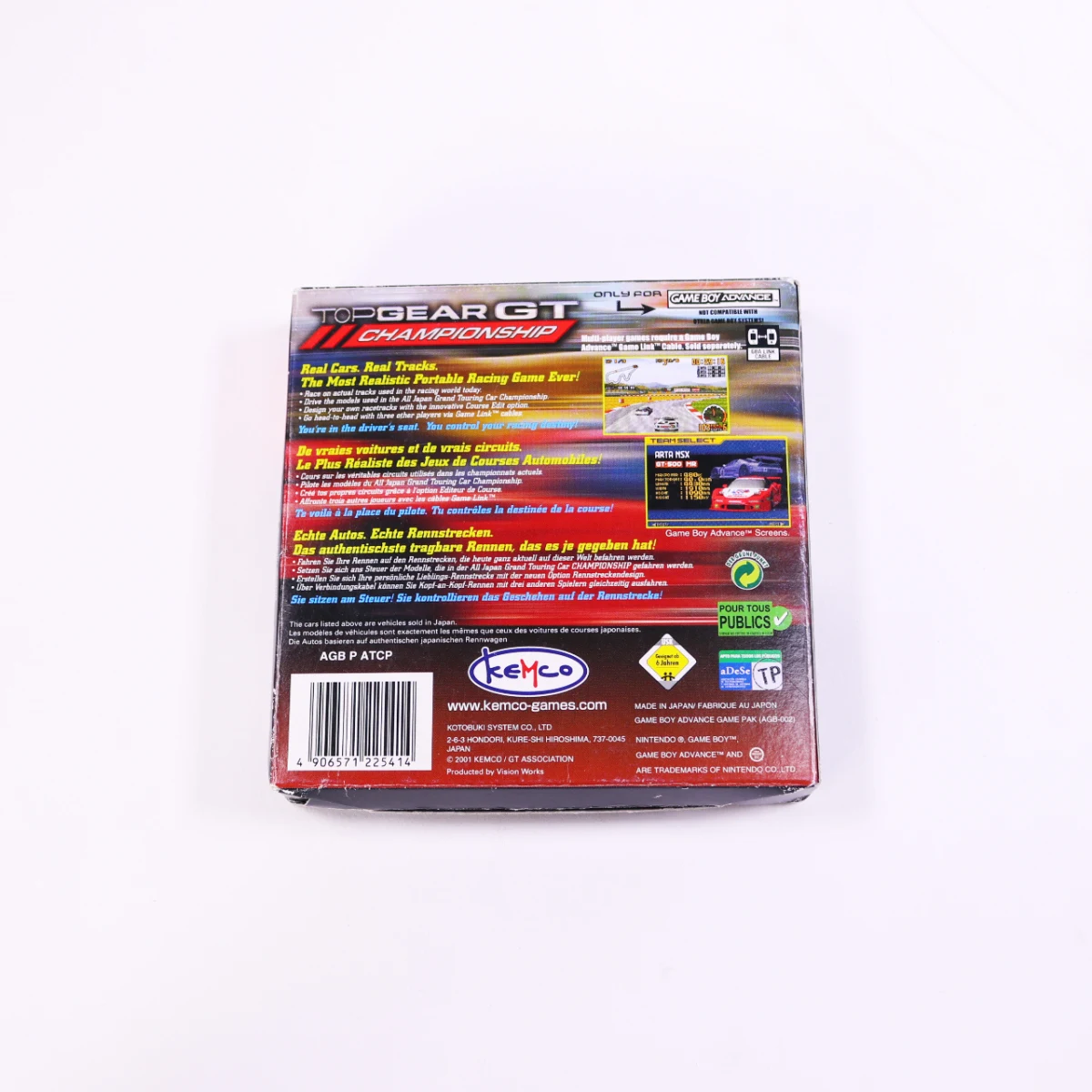 Game Boy Advance - Top Gear GT Championship - Boxed CIB - productfoto 2