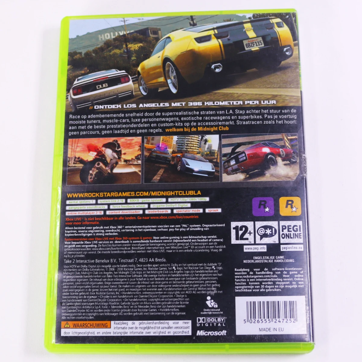 Xbox 360 - Midnight Club: Los Angeles - productfoto 2