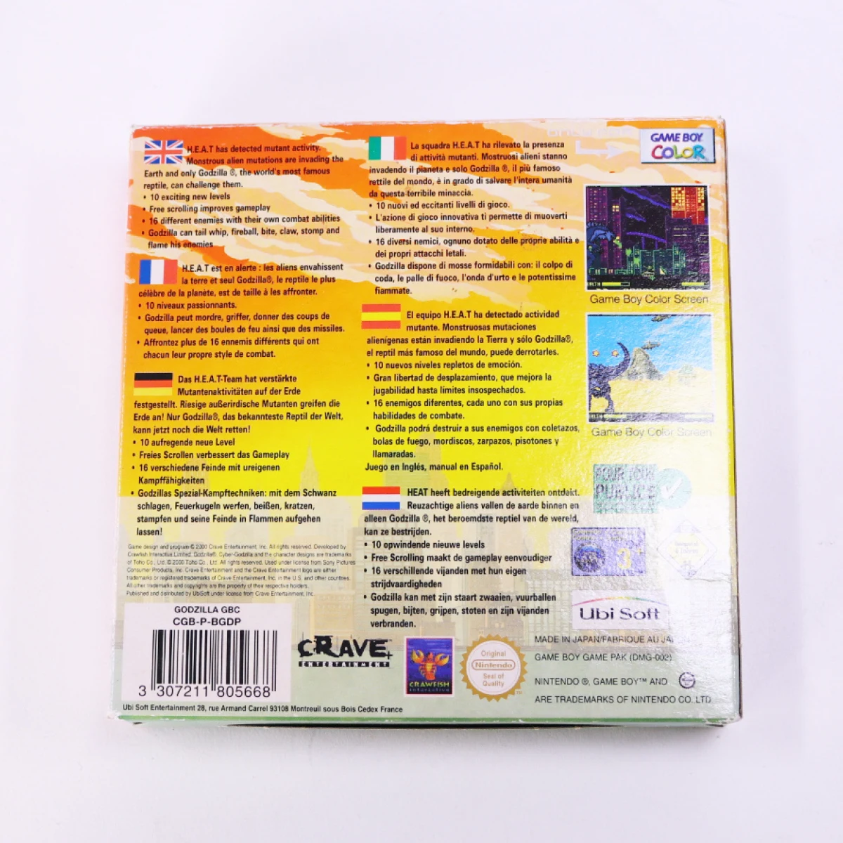 Game Boy Color - Godzilla: Monster Wars - Boxed CIB - productfoto 2