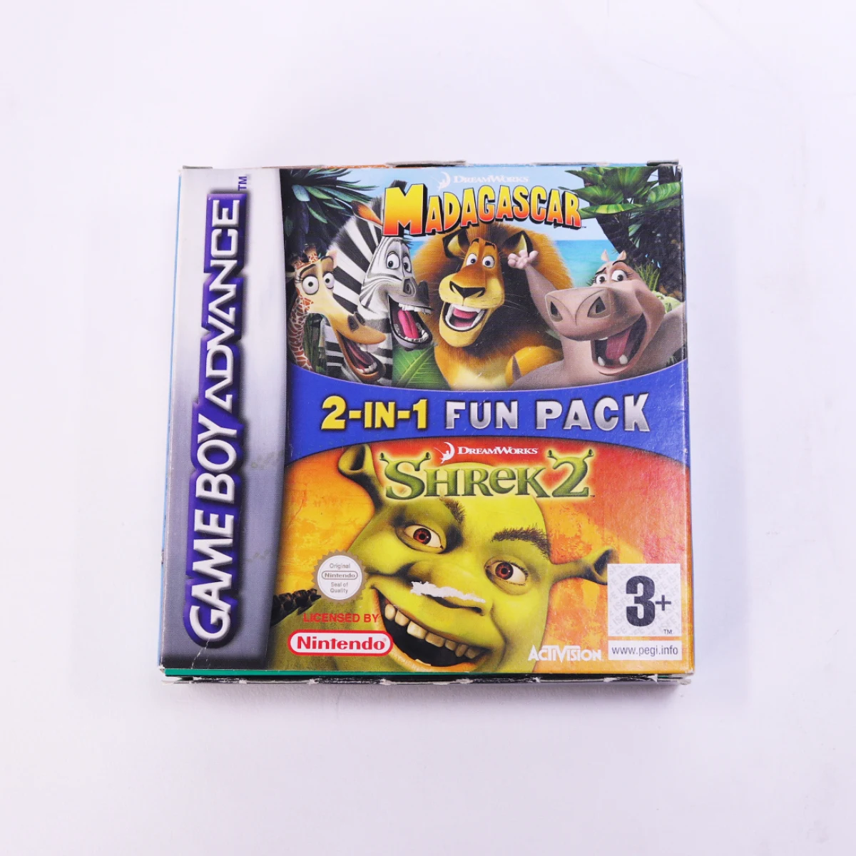 Game Boy Advance - Madagascar - Shrek 2 - Boxed CIB