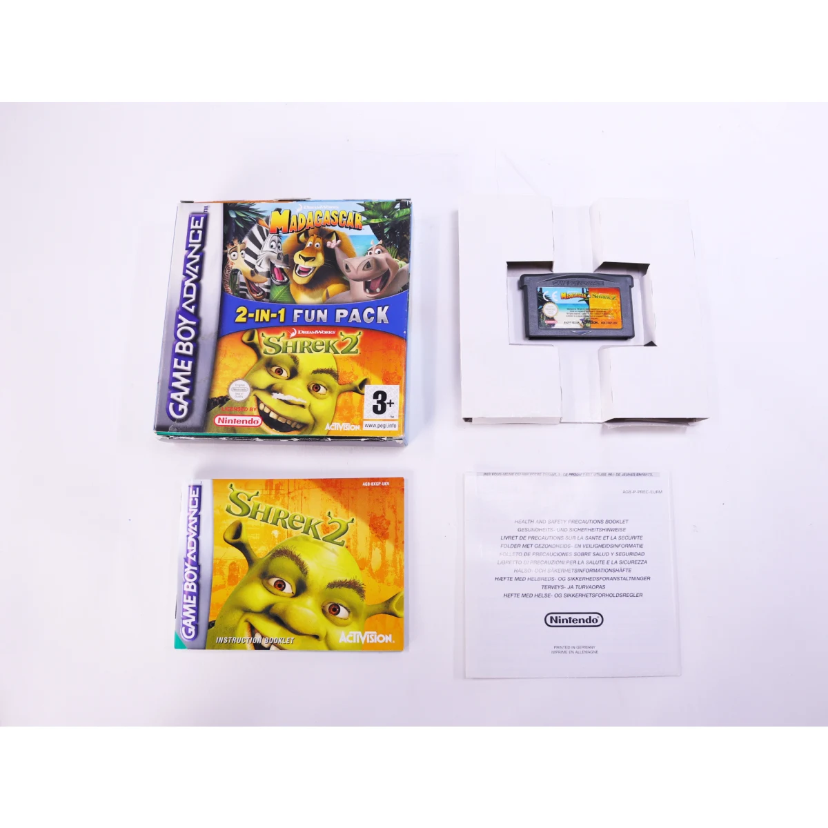 Game Boy Advance - Madagascar - Shrek 2 - Boxed CIB - productfoto 10