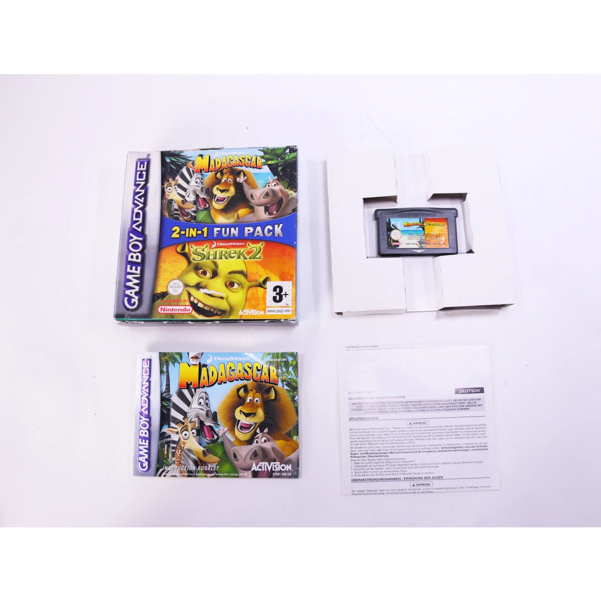 Game Boy Advance - Madagascar - Shrek 2 - Boxed CIB - productfoto 9