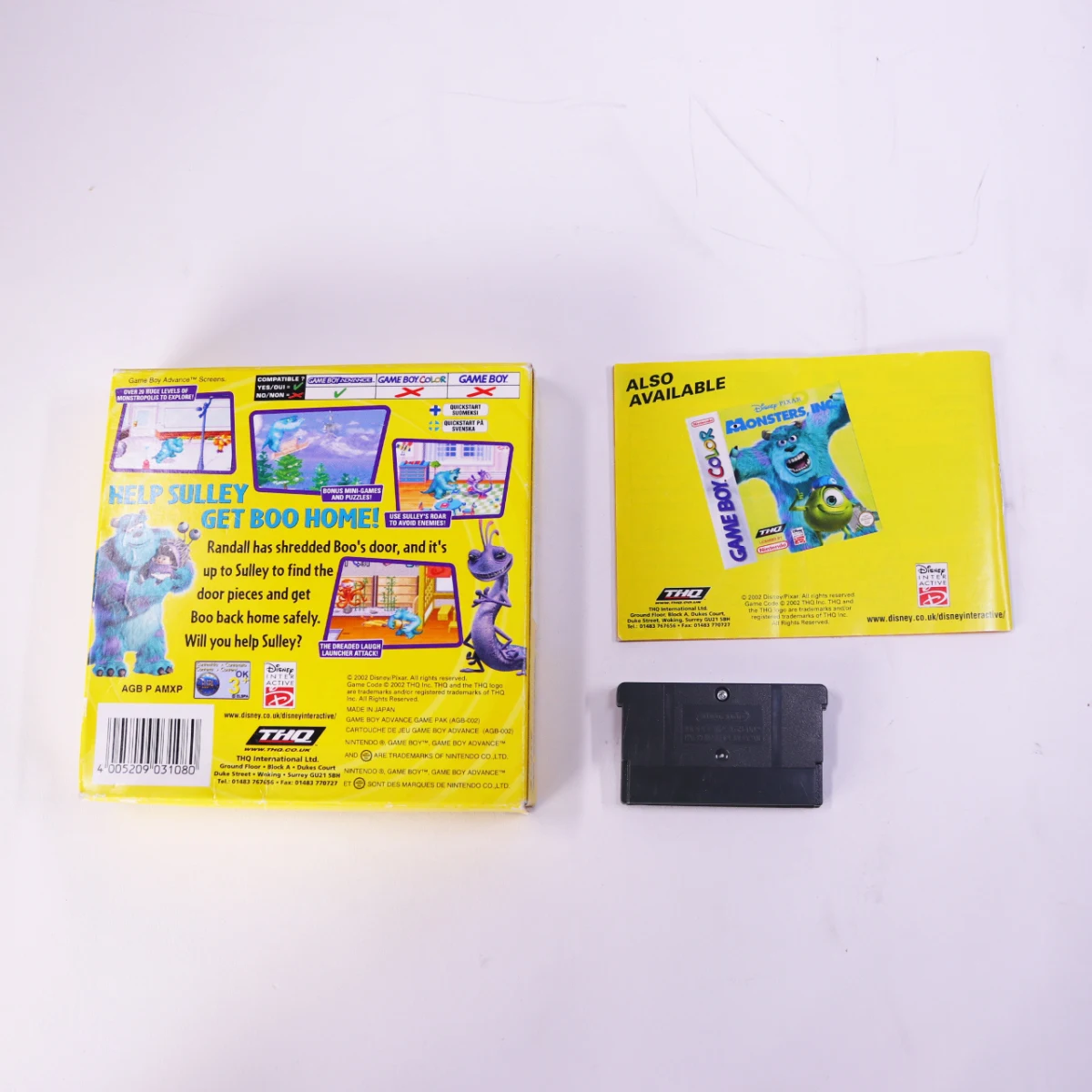 Game Boy Advance - Monsters, Inc. - Boxed CIB - productfoto 6