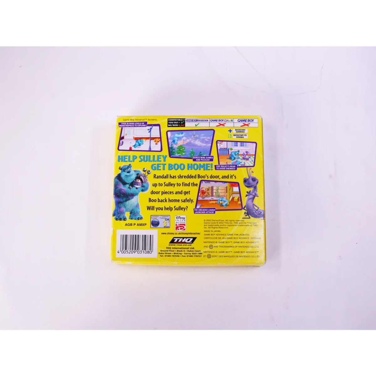 Game Boy Advance - Monsters, Inc. - Boxed CIB - productfoto 2