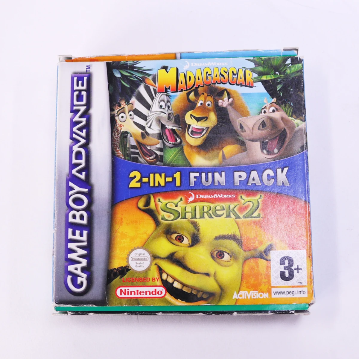 Game Boy Advance - Madagascar & Shrek 2 - Boxed CIB