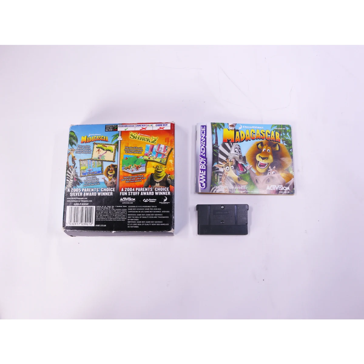 Game Boy Advance - Madagascar & Shrek 2 - Boxed CIB - productfoto 8