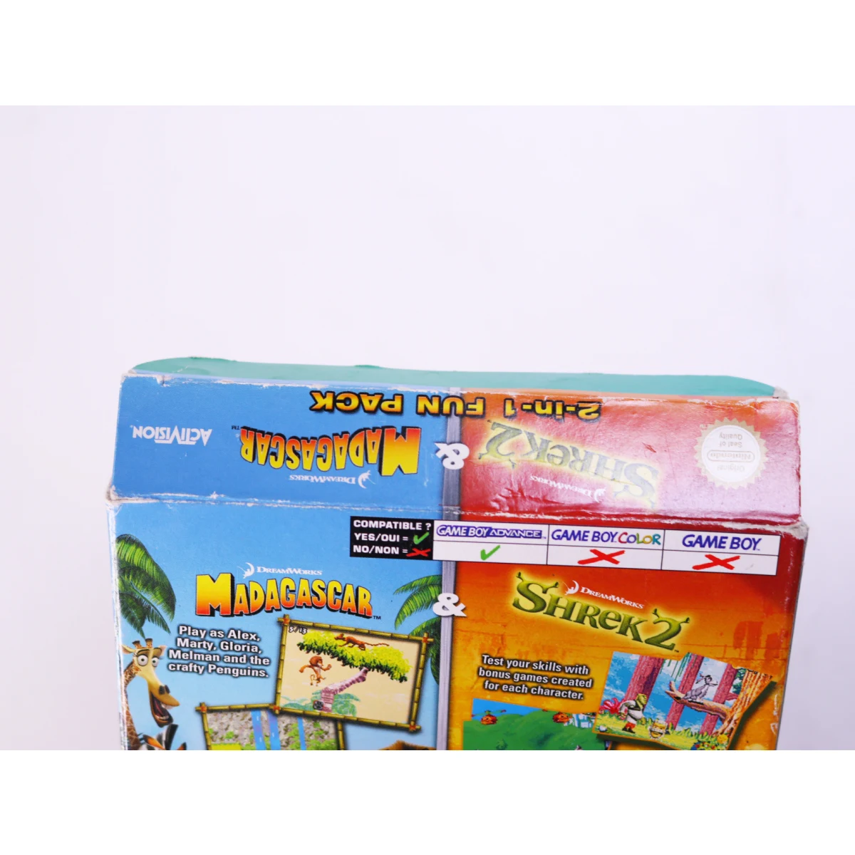 Game Boy Advance - Madagascar & Shrek 2 - Boxed CIB - productfoto 4