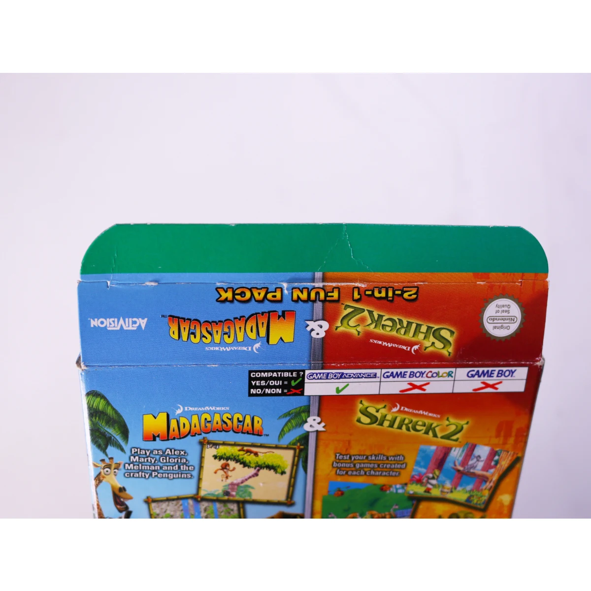 Game Boy Advance - 2 in 1 Fun Pack: Madagascar & Shrek 2 [CIB Boxed] - productfoto 8