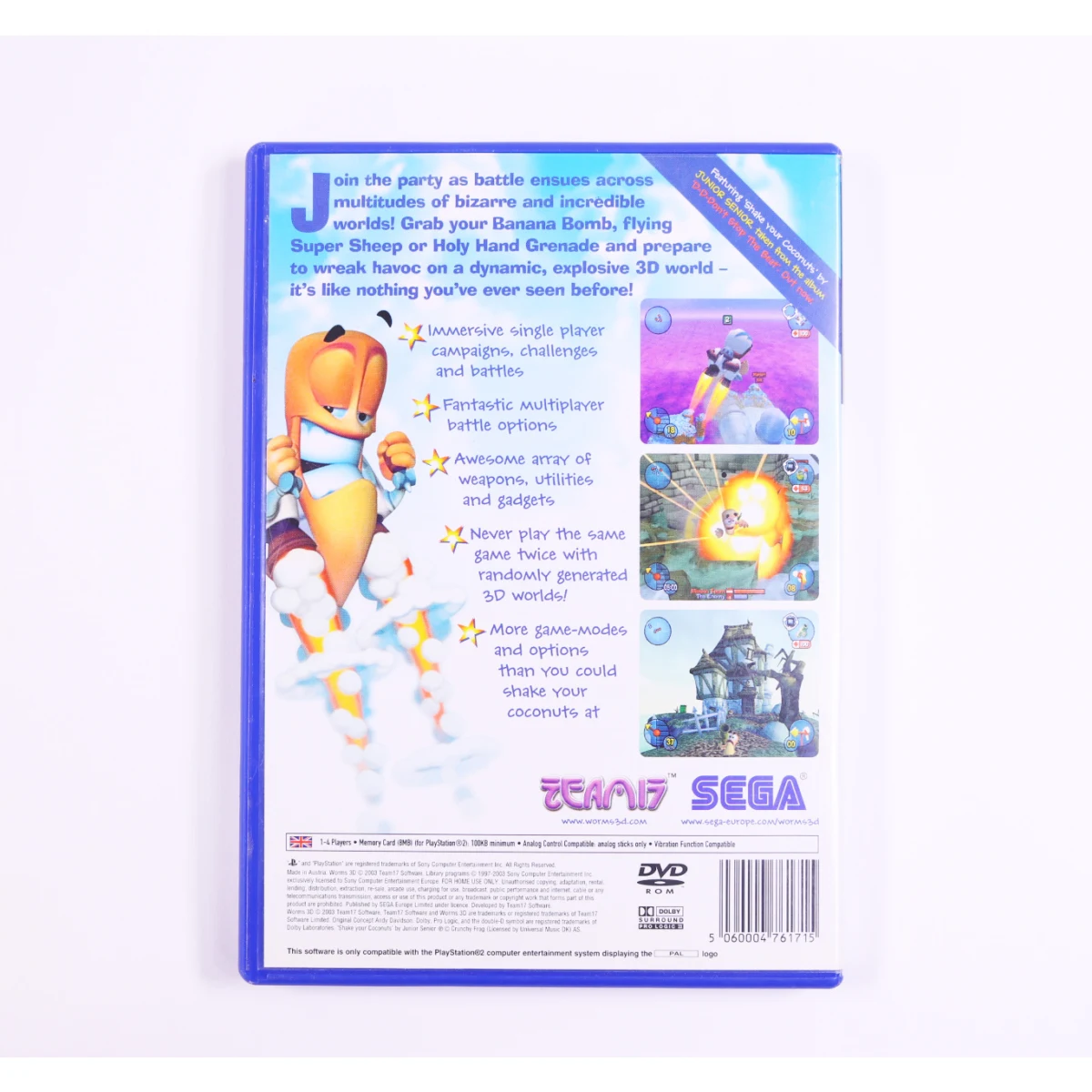 PlayStation 2 - Worms 3D - productfoto 2