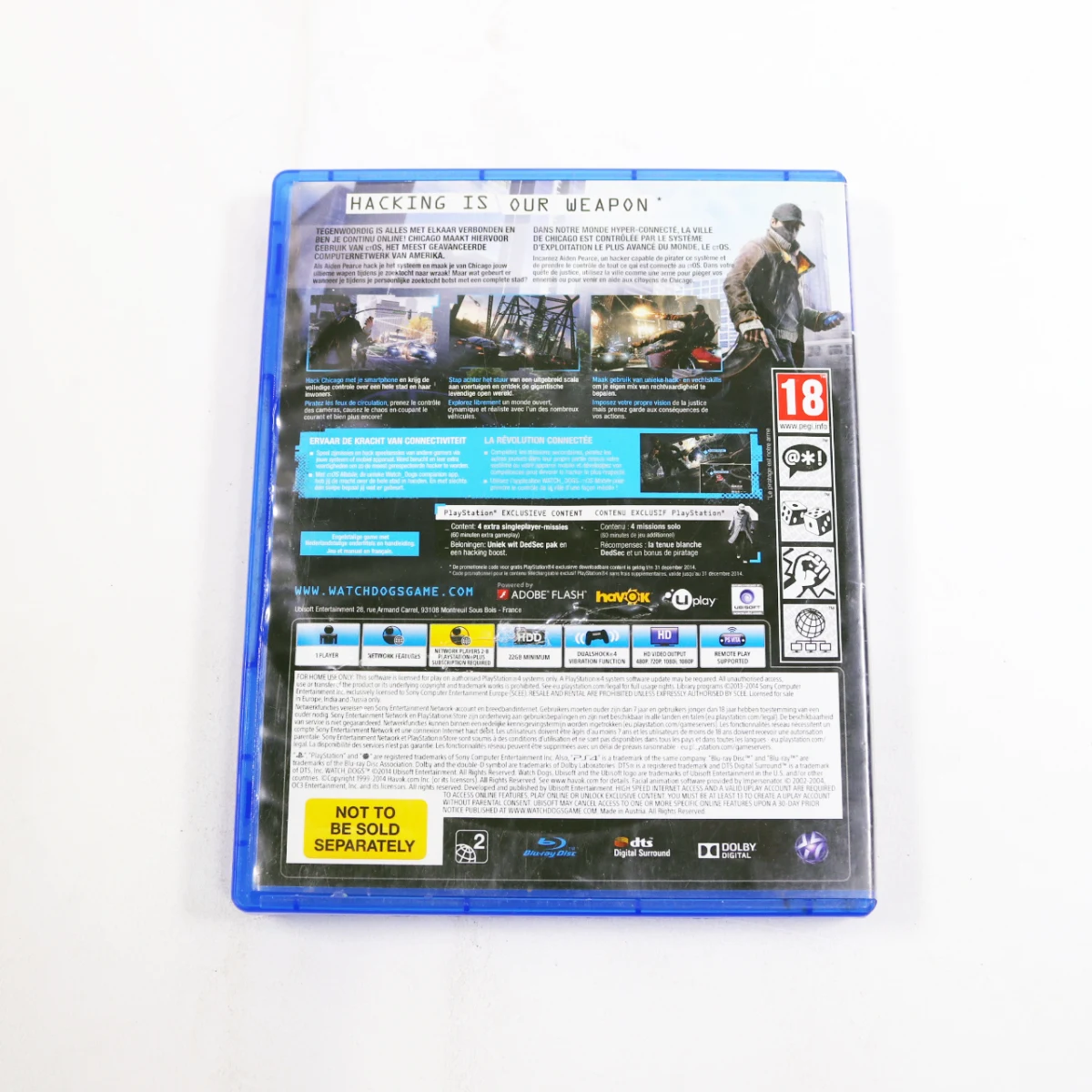 PlayStation 4 - Watch Dogs [Gebruikt] - Gebruikt - productfoto 3