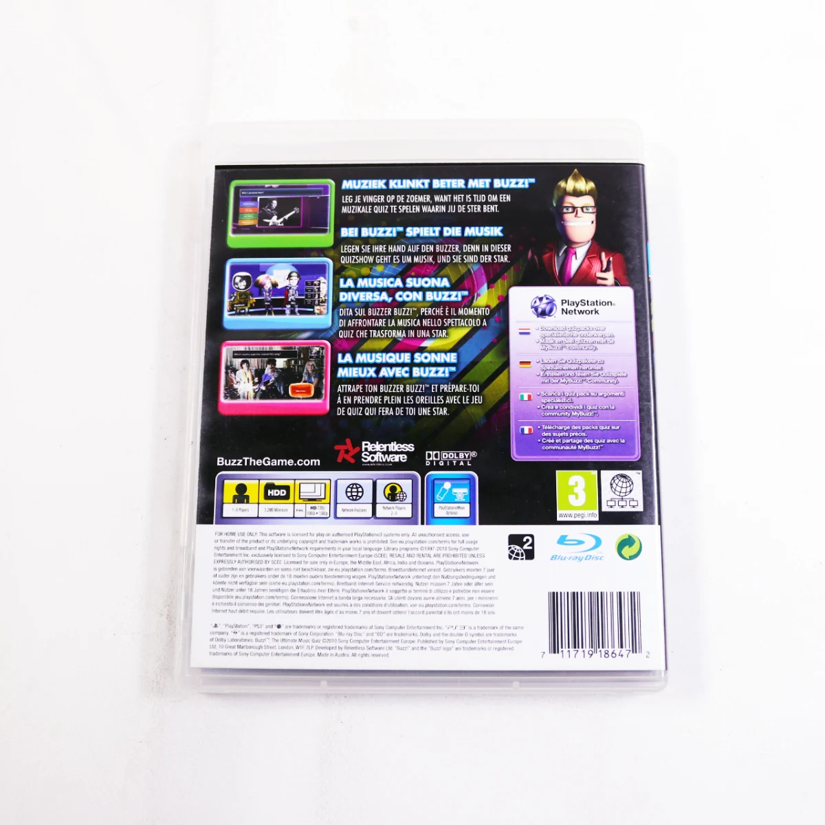 PlayStation 3 - Buzz: The Ultimate Music Quiz - productfoto 3