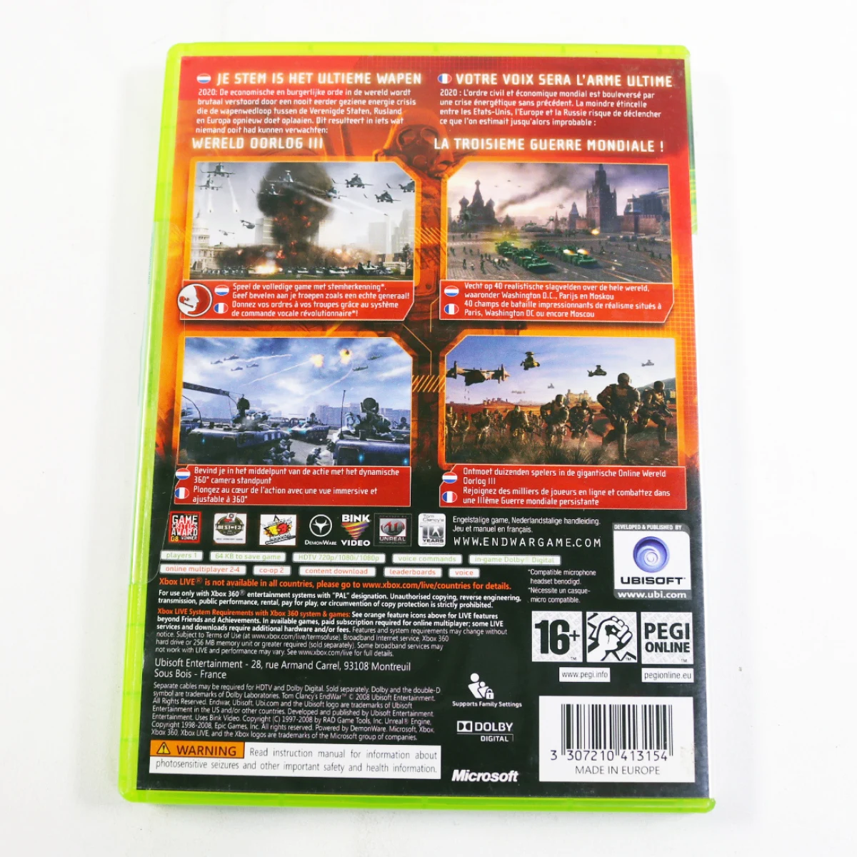 Xbox 360 - Tom Clancy's EndWar - Ubisoft - productfoto 3