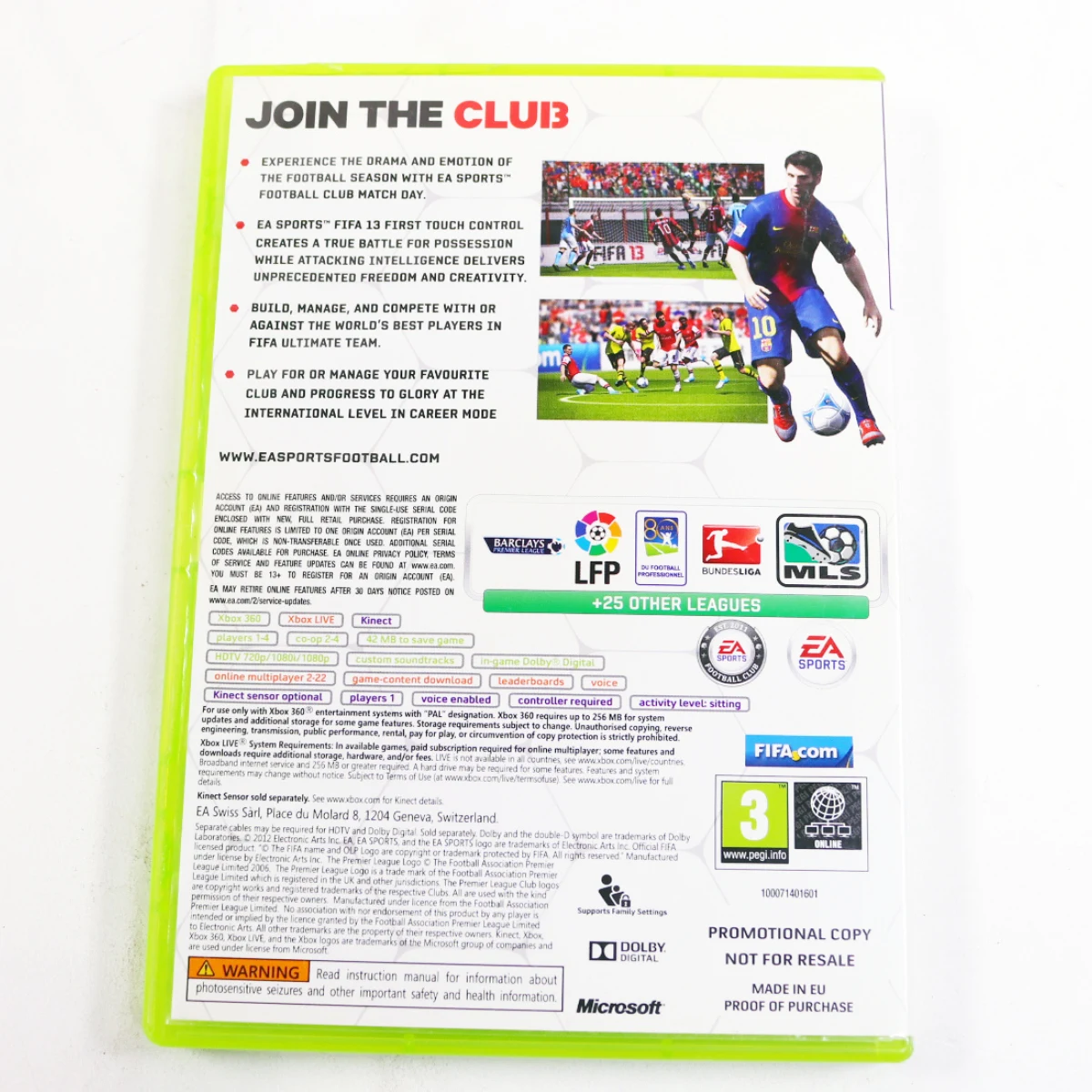 Xbox 360 - FIFA 13 [Promotion] [No Manual] - productfoto 2