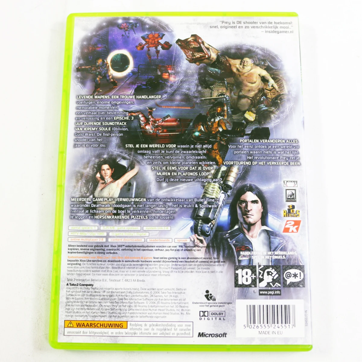 Xbox 360 - Prey - Human Head Studios - productfoto 2