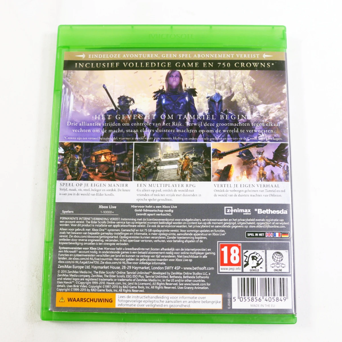 Xbox one - The Elder Scrolls online: Tamriel Unlimited [Crown Edition] [Gebruikt] - Gebruikt - productfoto 2