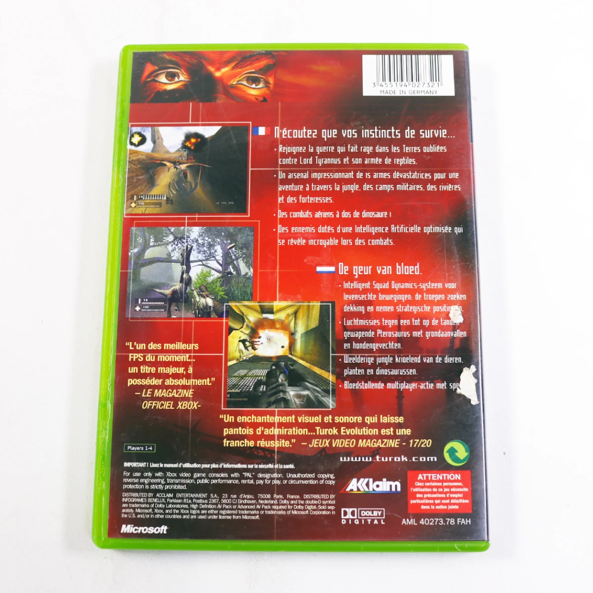 Xbox Classic - Turok: Evolution - productfoto 3