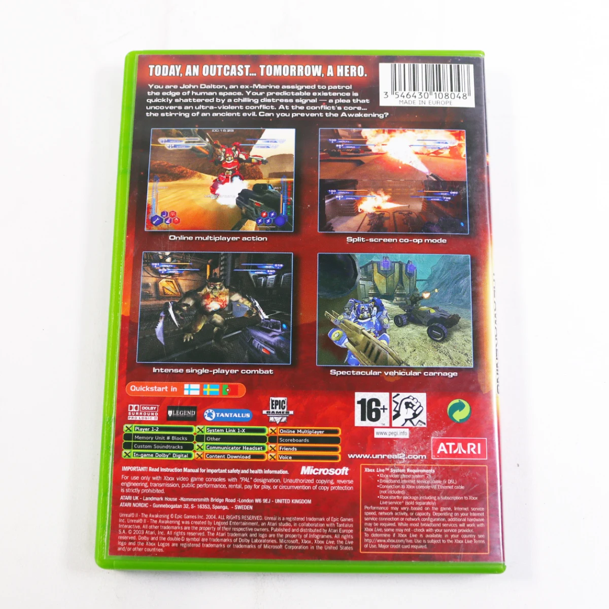 Xbox Classic - Unreal II: The Awakening - productfoto 3
