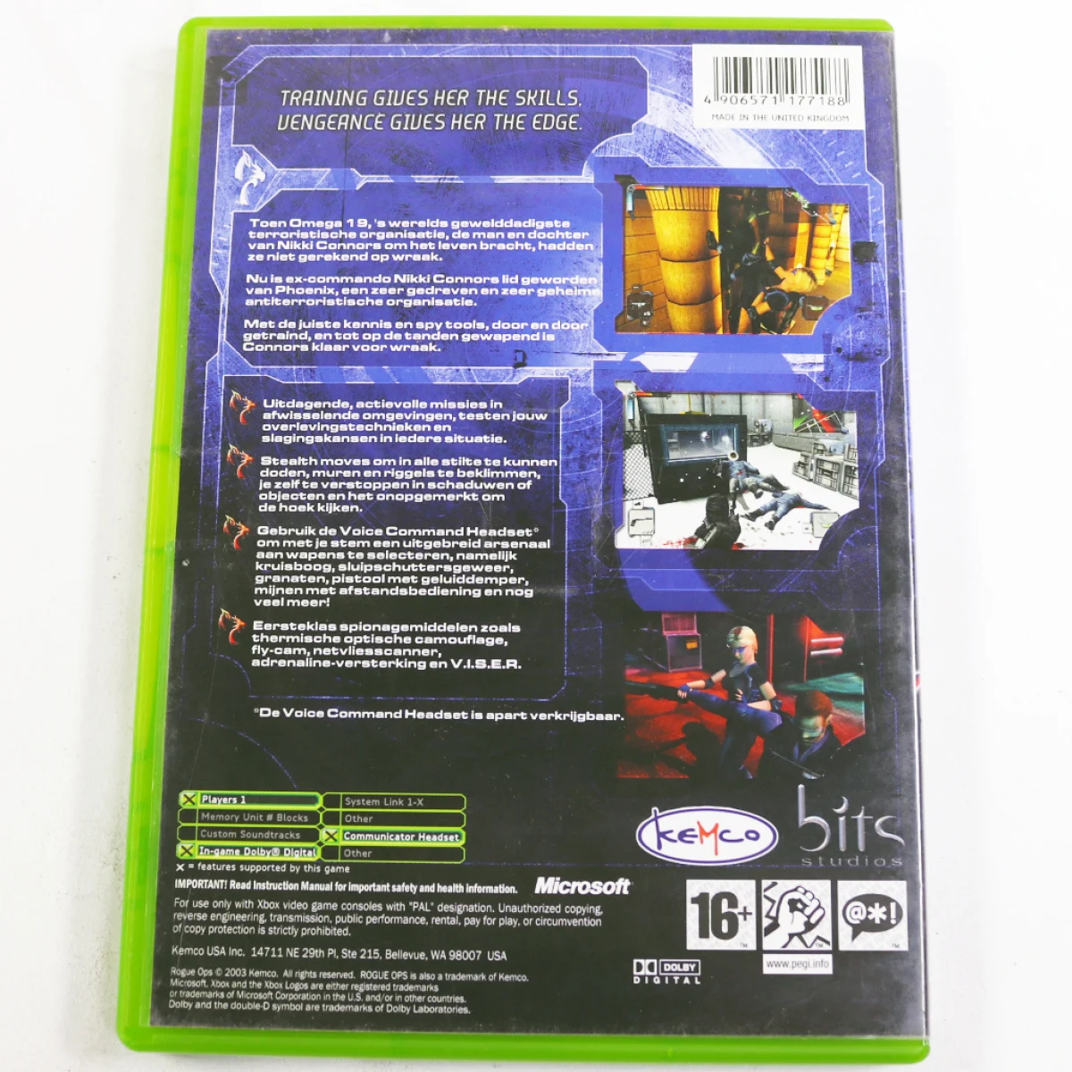 Xbox Classic - Rogue Ops - productfoto 2