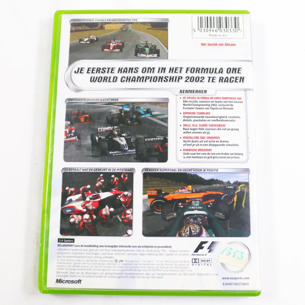Xbox Classic - F1 2002 - productfoto 2