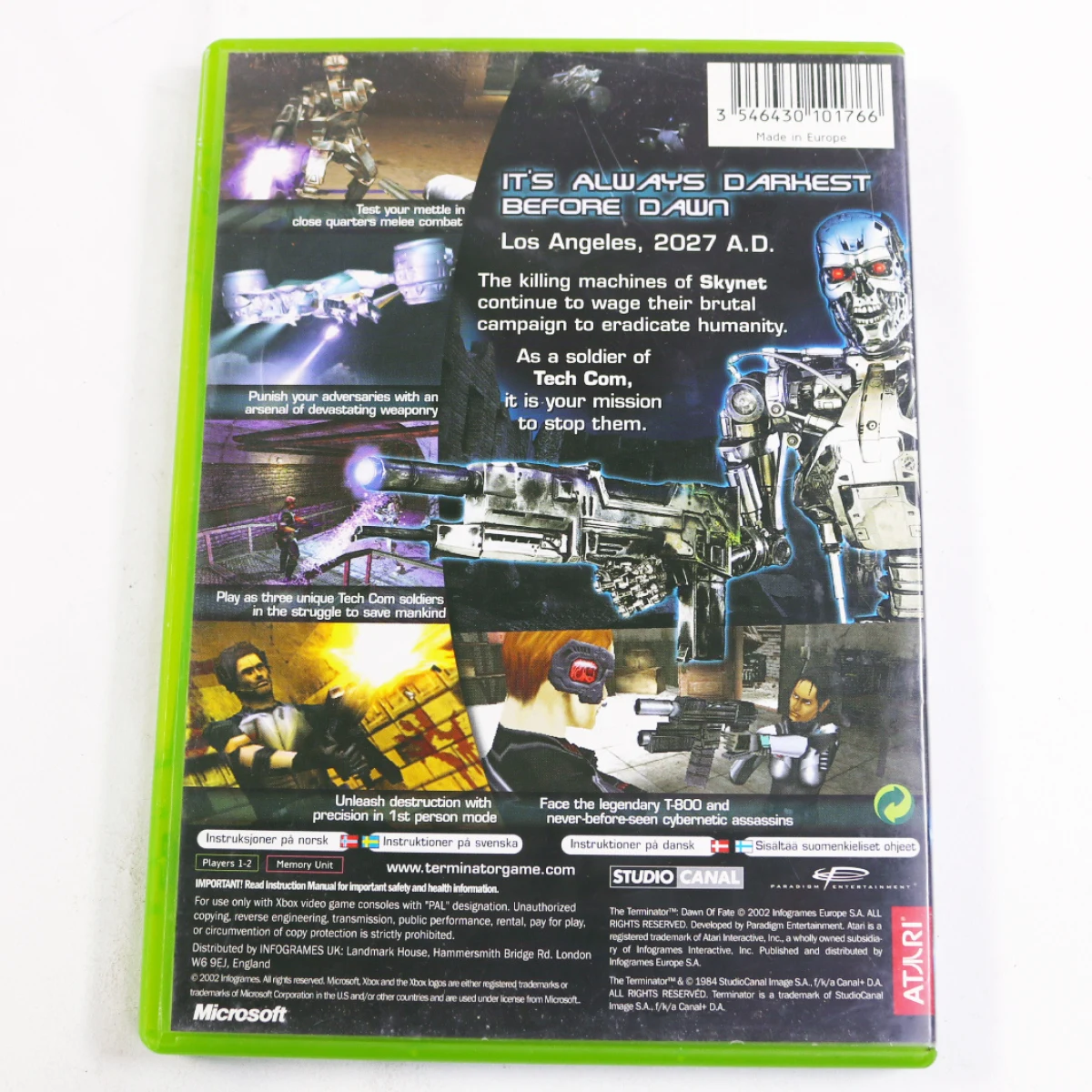 Xbox Classic - The Terminator: Dawn of Fate - productfoto 2