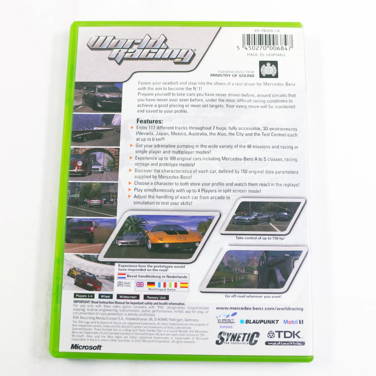 Xbox Classic - World Racing - Synetic - productfoto 2