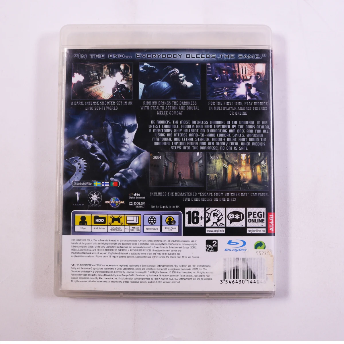 PlayStation 3 - The Chronicles of Riddick: Assault on Dark Athena - productfoto 2