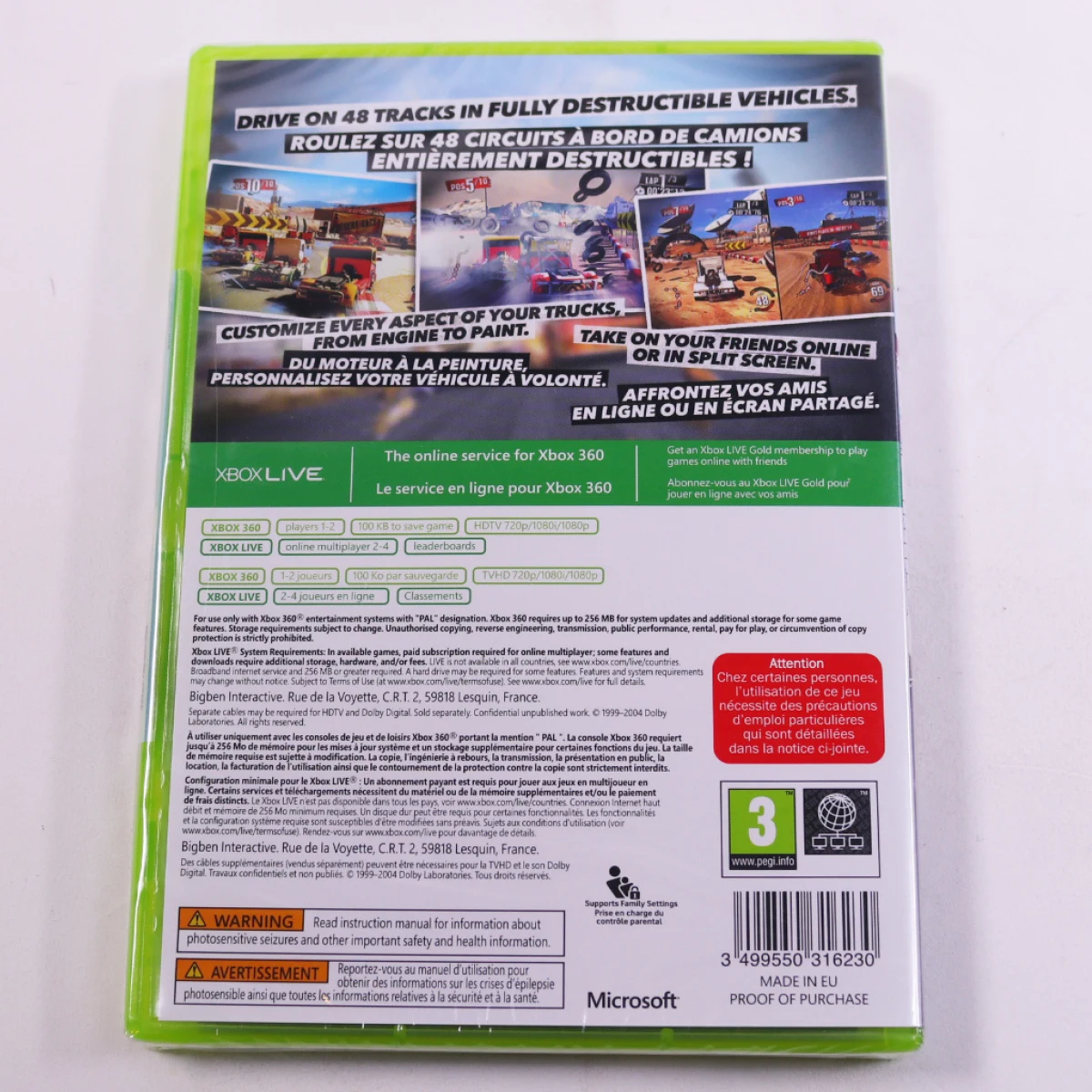 Xbox 360 - Truck Racer [Sealed] - productfoto 2