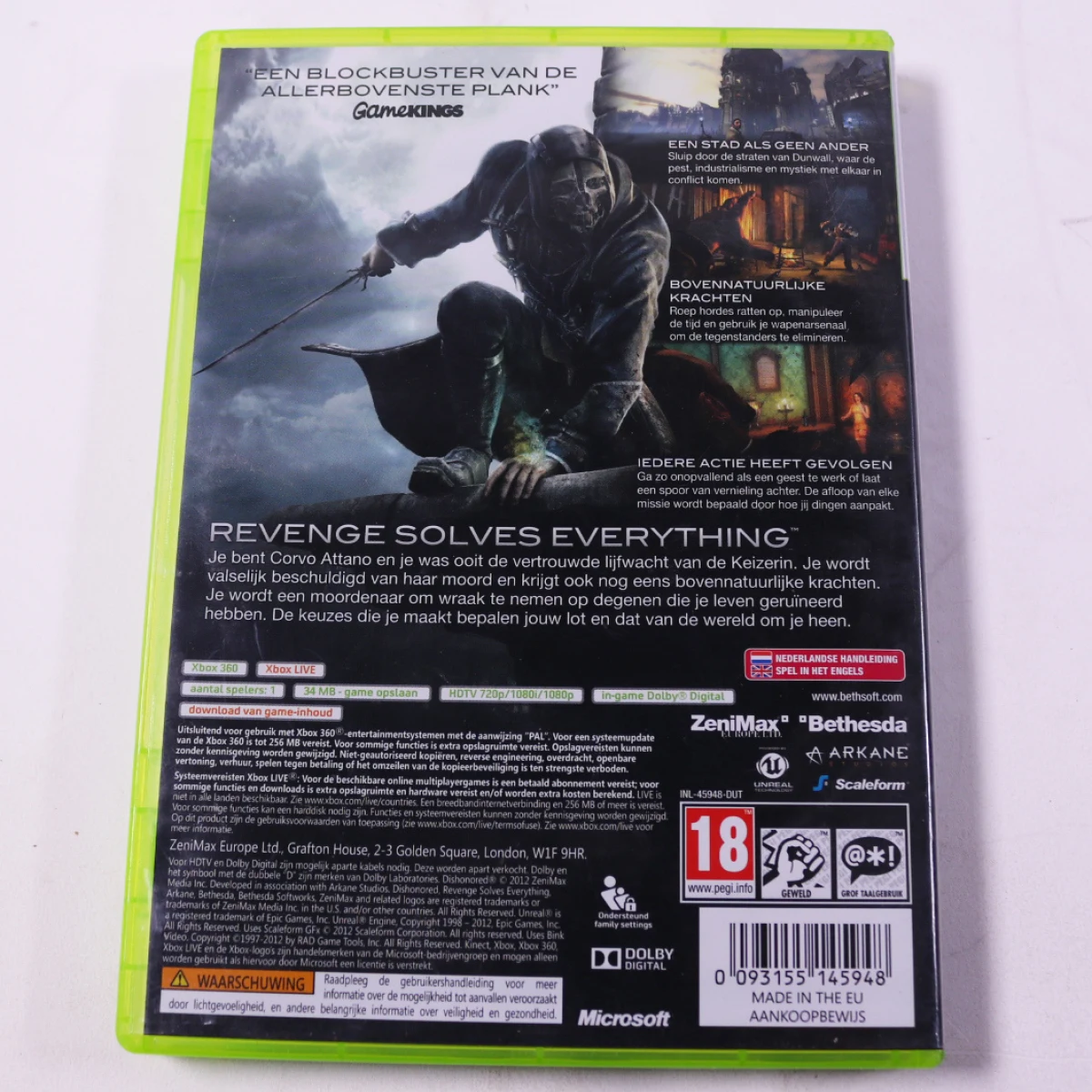 Xbox 360 - Dishonored - productfoto 3