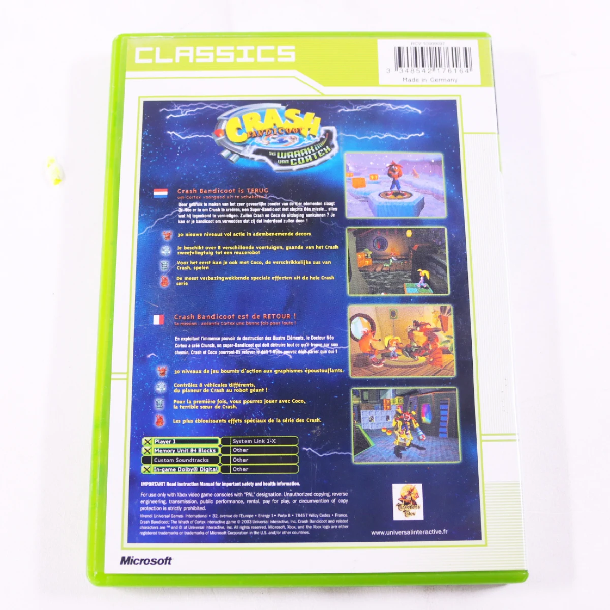 Xbox Classic - Crash Bandicoot: The Wrath of Cortex [Classics] - productfoto 2