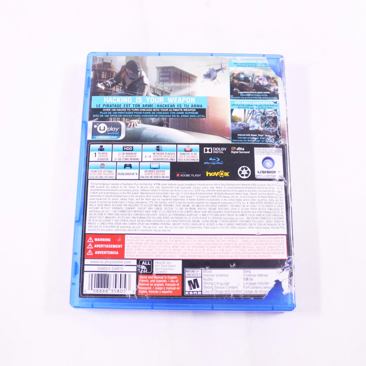 Playstation 4 - Watch Dogs - productfoto 2
