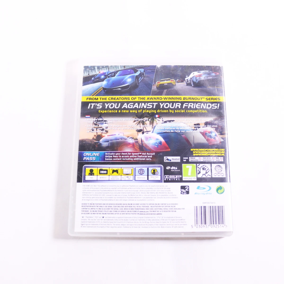 Playstation 3 - Need for Speed: Hot Pursuit - productfoto 3