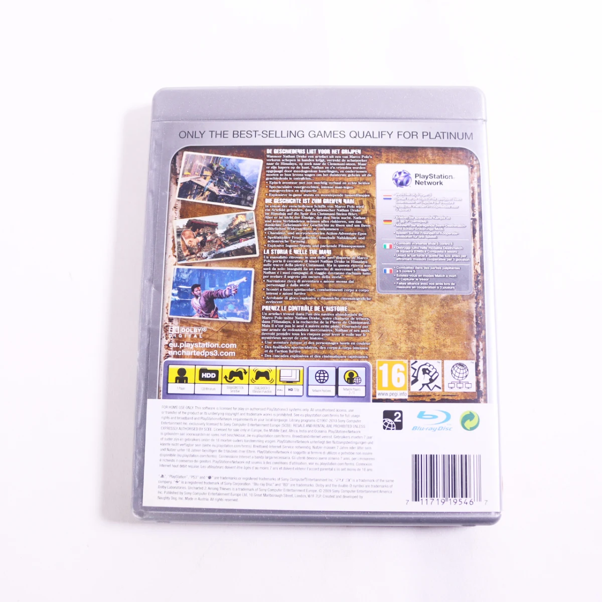 Playstation 3 - Uncharted 2: Among Thieves [Platinum] - productfoto 2