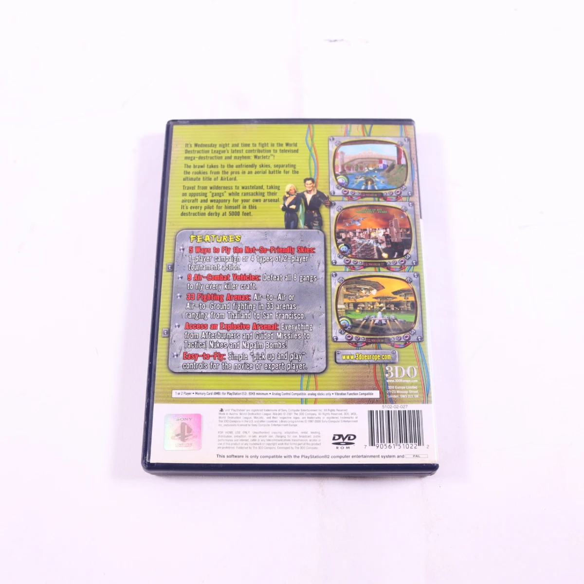 PlayStation 2 - World Destruction League: WarJetz - productfoto 3