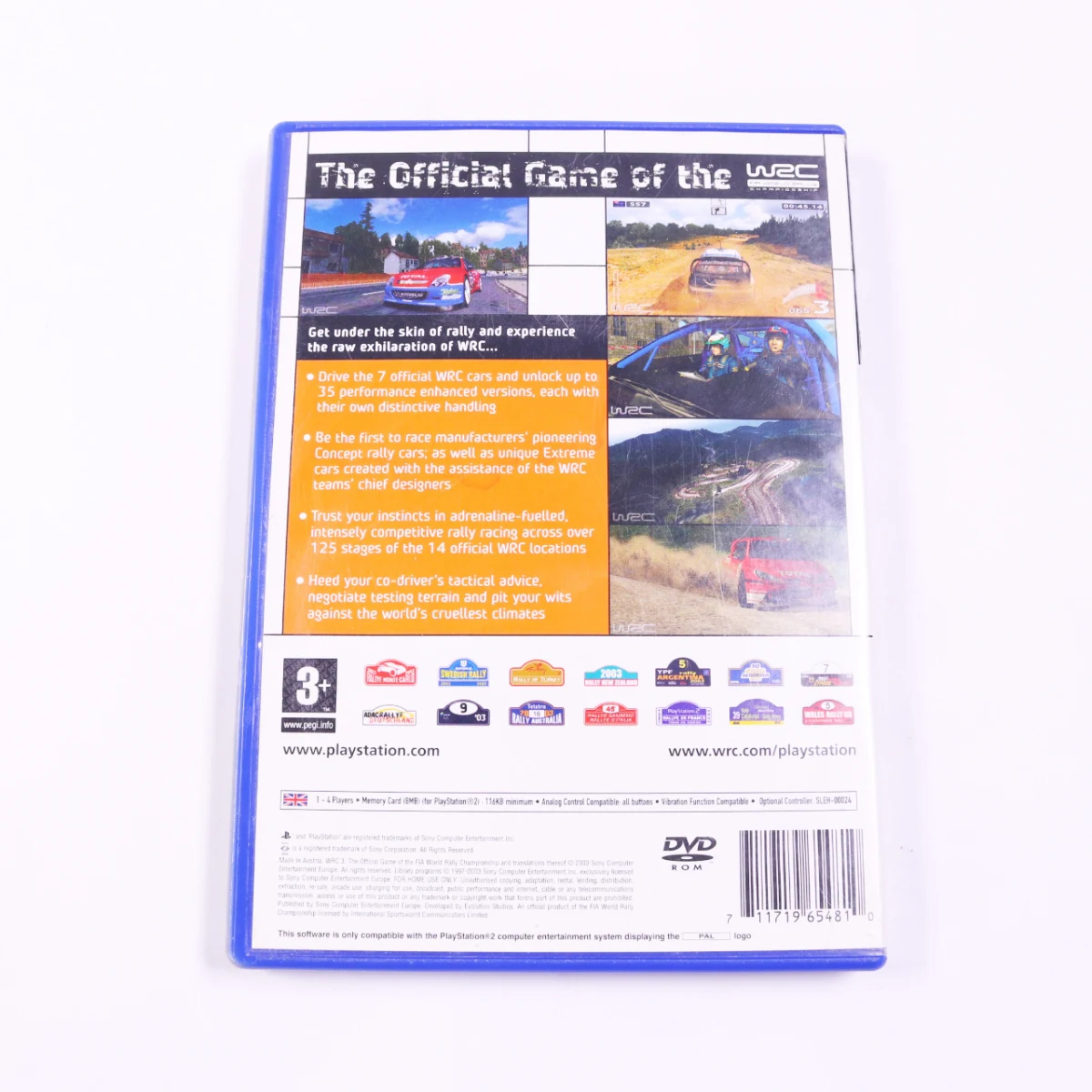 Playstation 2 - WRC 3: The Official Game of the FIA World Rally Championship - productfoto 3